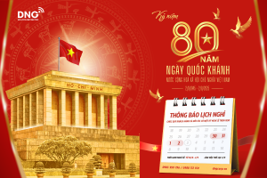 DNG Corp thông báo lịch nghỉ lễ Quốc khánh 02/09/2025
