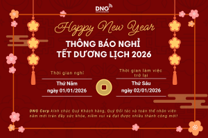DNG Corp thông báo lịch nghỉ tết dương lịch 2026