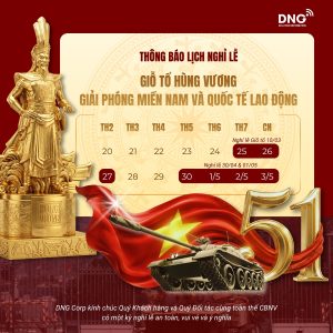 Announcement of the holiday schedule for Hung Kings’ Anniversary & Liberation of Southern Vietnam – International Labor Day 2026